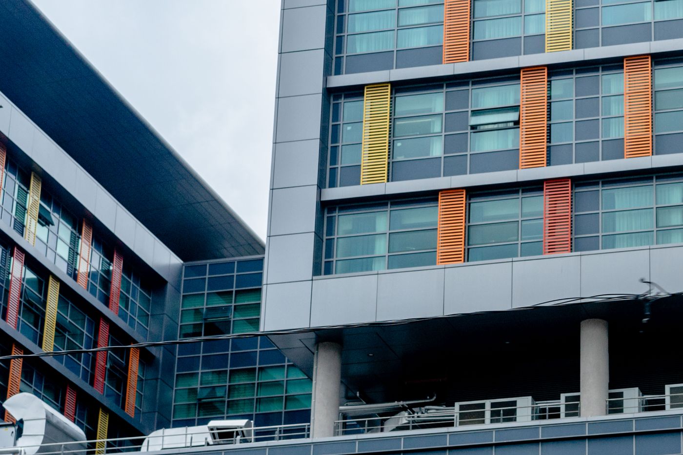 Modern commercial building exterior on a clear day